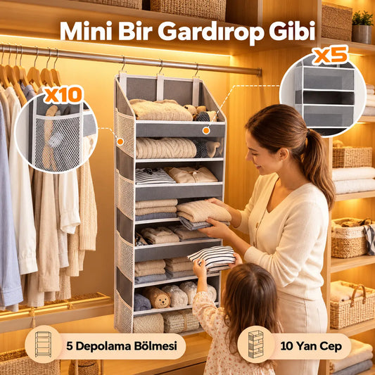 5 Katlı Askılı Düzenleyici